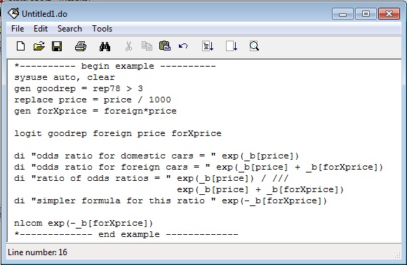 do the do file in Stata 9