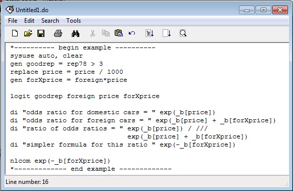 do the do file in Stata 9