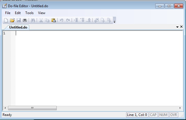 this opens the do-file editor